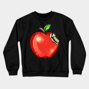 Apples Are Tasty - Yum Says The Vegetarian And Vegan Crewneck Sweatshirt